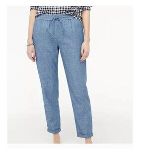 💙‎ J.Crew Factory Chambray Drawstring Cotton Pants - New 💙
